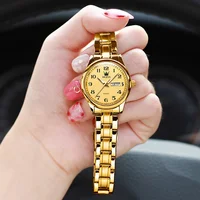 OLEVS 5567 Luxury Women Watches Quartz Wrist Watch Stainless Steel Waterproof Ladies Fashion Bracelet Gift Set montre femme