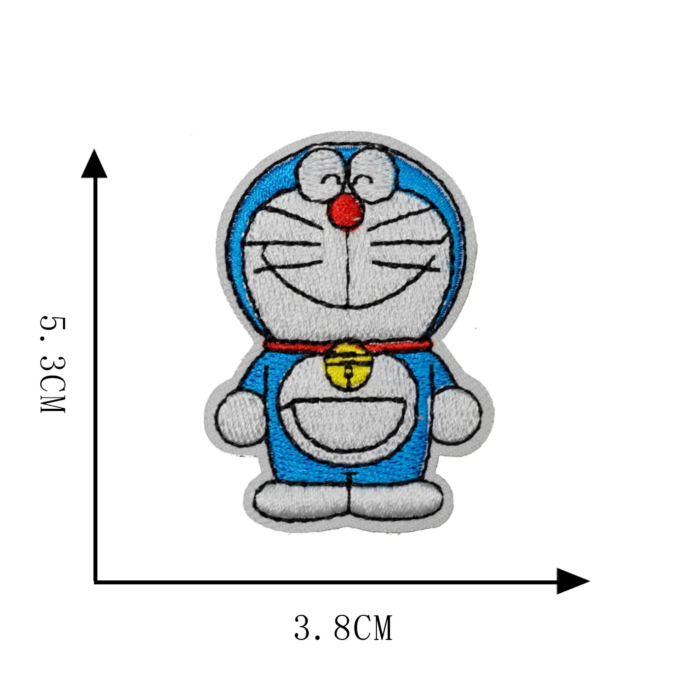 New Doraemon Creative Computer Embroidery Fabric Patch DIY Self-Adhesive Clothing Accessories Custom-Made