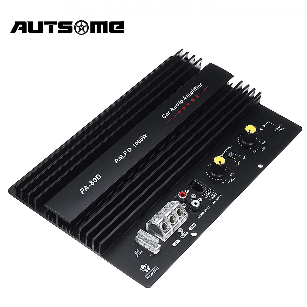 12V 1000W Speaker Subwoofer Bass Module High Power Car Audio Accessories Mono Channel Durable Lossless Amplifier Board PA-80D |