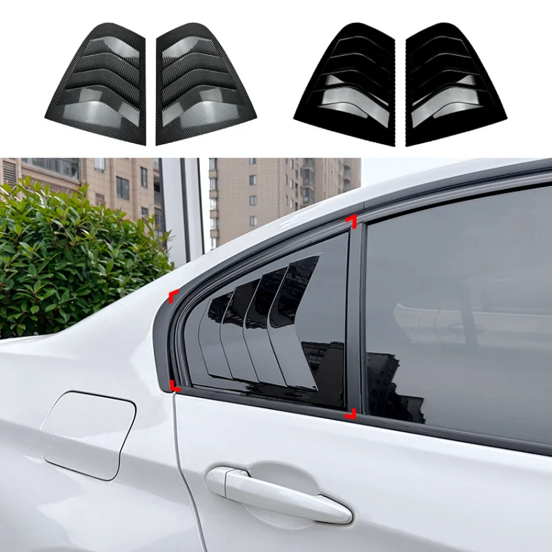 

Car Rear Side Window Louvers Air Vent Shades Cover Trim Blinds For BMW 3 Series F30 318i 320i 325i 2013-2019 Accessories