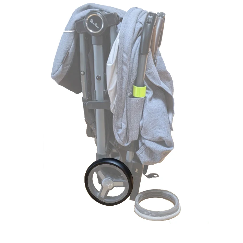 Jet Rear Wheel Tire Also For Silver Cross Nova Back Wheel Tyre Cover PU Tubeless Baby Buggy Replacement Accessories