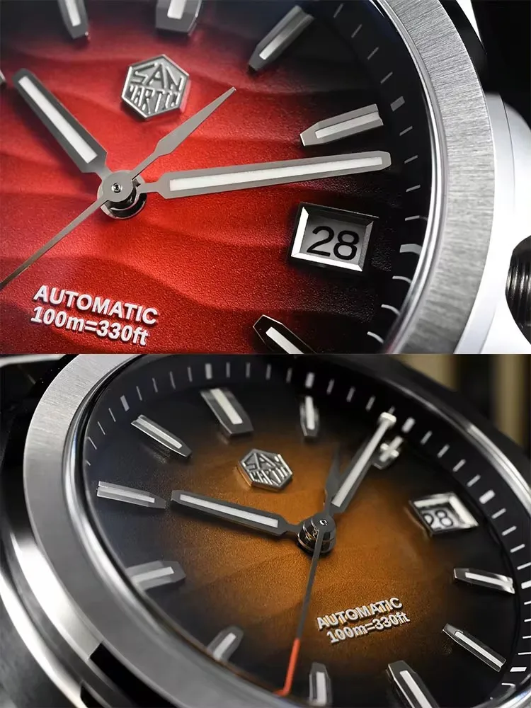 San Martin 2024 New Gada Watch 39mm Desert Texture Men Dress Watch NH35 Automatic Mechanical Sapphire Waterproof 100m Luminous 3