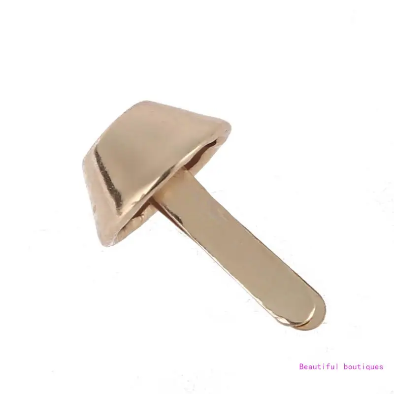 100 Piedini Per Borse In Metallo Piatto Con Perno Conico – Accessori Fai Da Te Per Pelletteria, Color Argento