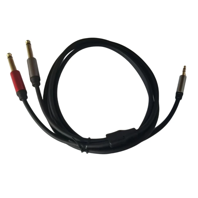 

1.5m Audio Line 3.5mm TRS to Dual 6.35mm TS AUX Cable for PC Headphone Mixer Amplifier 3.5 to Double 6.5 Mono Jack Cable