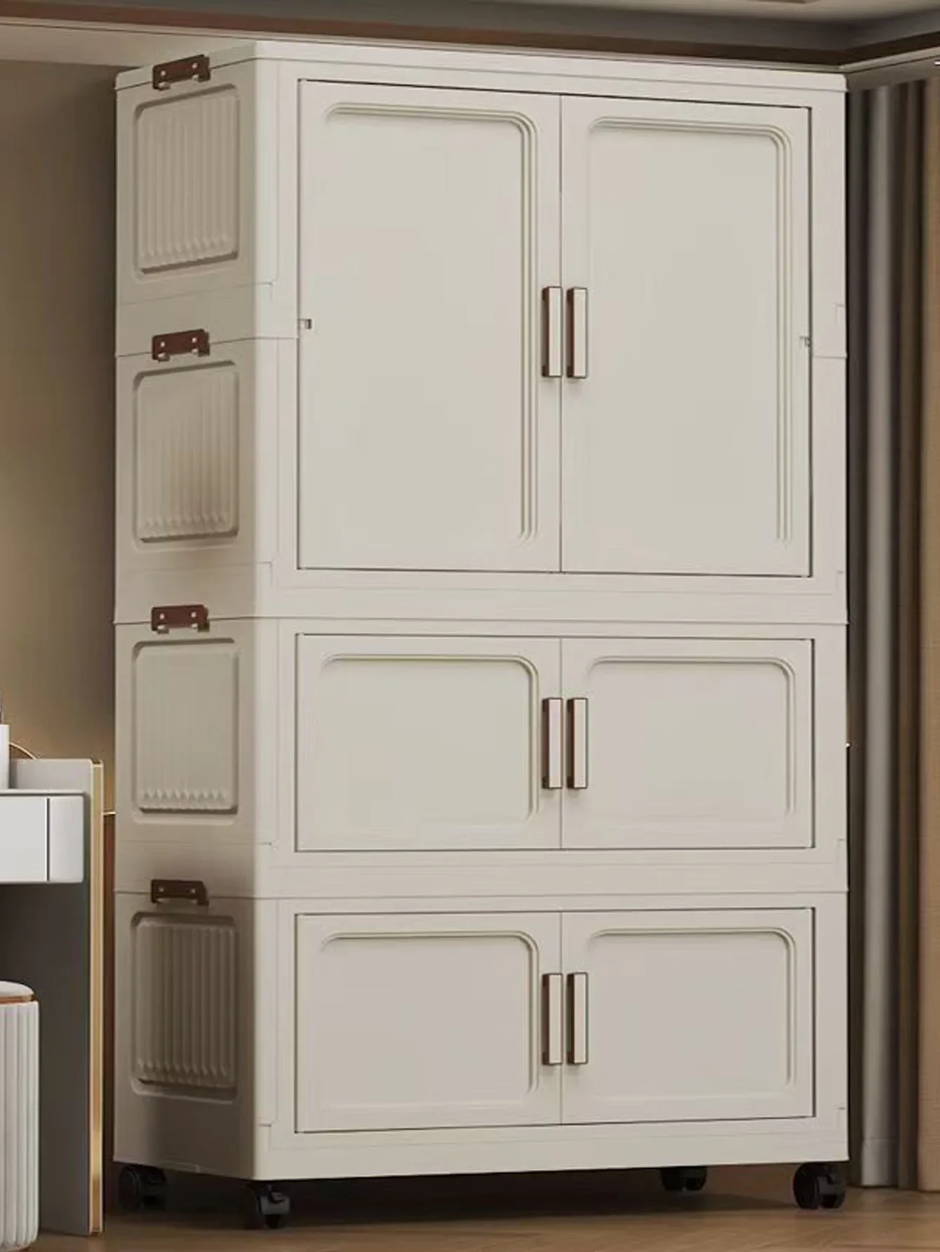 خزانة ملابس خشب 4 رفوف