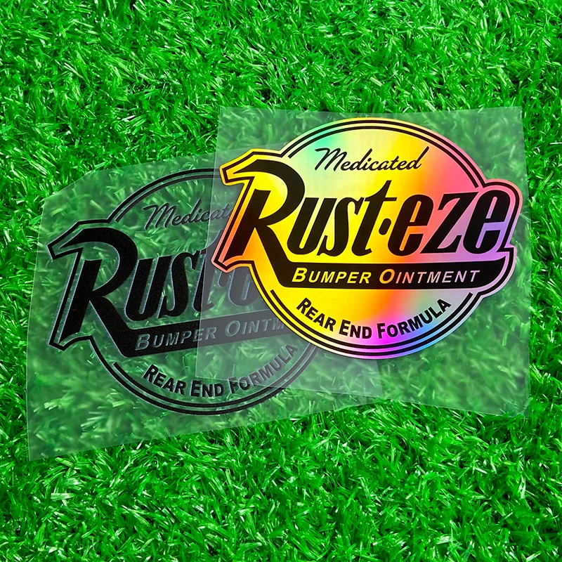 Rust Eze Medicated Scooter Stickers Waterproof Sunscreen DIY Motorcycle Fuel Tank Vinyl Decal Truck Car Window Bumper Decoration