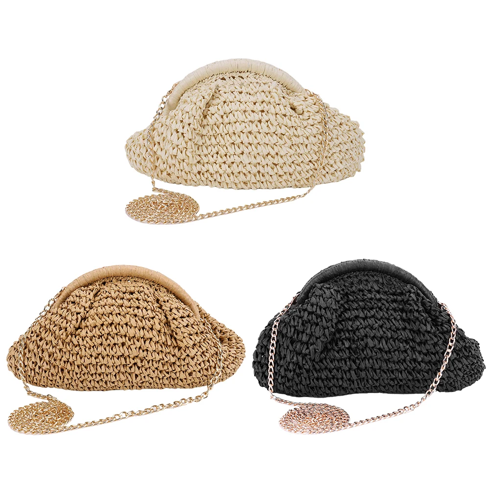 Straw Woven Crossbody Bag for Women Summer Beach