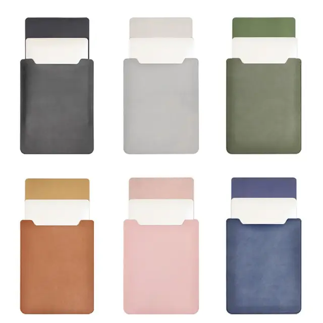 Étui pour ordinateur portable 11 13 14 15 pouces, housse Ultra fine en cuir PU pour Ultrabook, sac antichoc pour ordinateur portable, pochette de protection 1