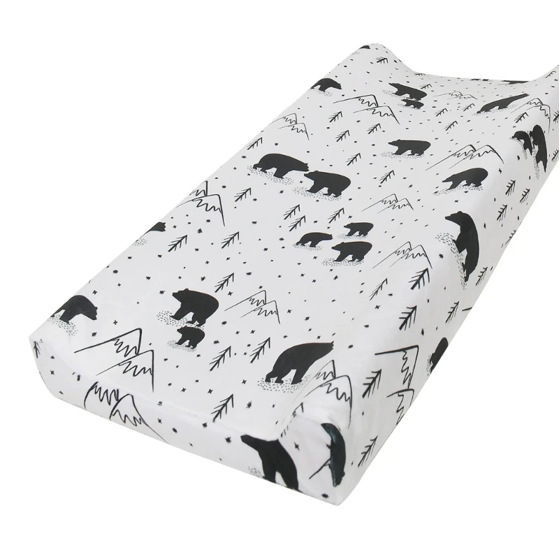 Printed Nappy Changing Pad Sheets Cover Comfortable Diaper Changer Sleeve Case
