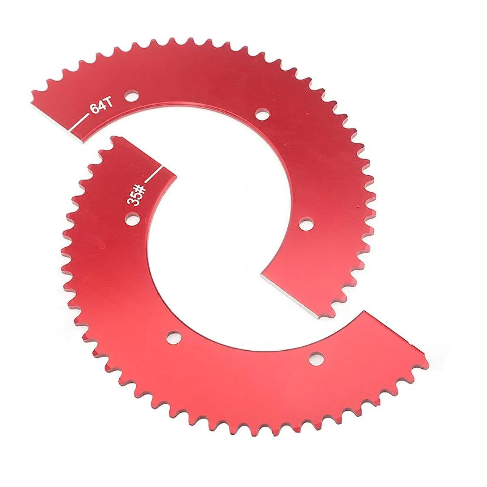 내구성이 뛰어난 미니 바이크 64 톱니 리어 스프로킷 분할 디자인(프레데터 212cc 196cc 체인 드라이브 부품용)