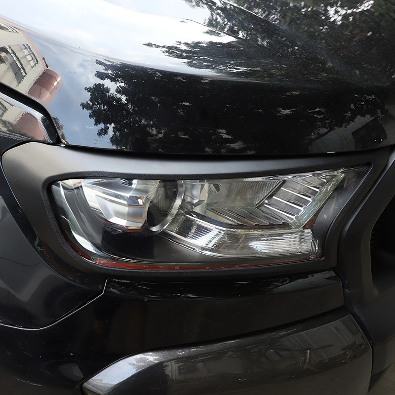 Auto Styling ABS Matte black Car body decorate Cover Moulding Sticker Car Accessories For Ford Ranger Wildtrak T6 T7 T8 2012-21
