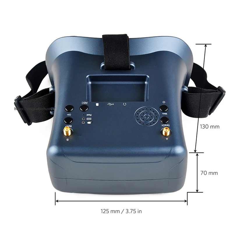 FPV Goggles 5.8G 4.3 pouces 40CH LS008D DVR Antenne double Batterie 2000mAh Casque RC Drone