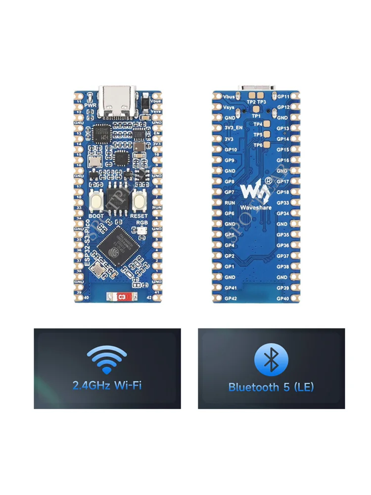 ESP32-S3 Wi-Fi Bluetooth ��� ���� ���� ��Ʈ �� ũ�� Raspberry Pi Pico�� ȣȯ ����