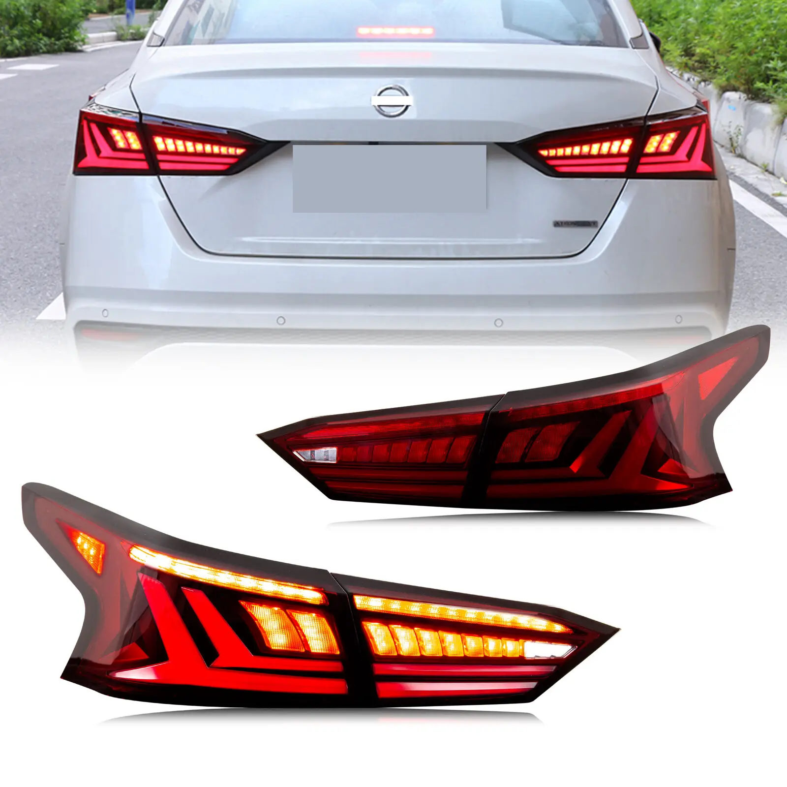 

LED Tail Lights for Nissan Altima 2019 2020 2021 2022 2023 Start-up Animation Sequential Indicator Rear Lamps Assembly Accessary