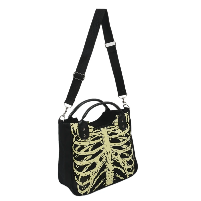 デニムボーンバッグ　skeleton printed shoulderbag デニムボーンバッグ skeleton printed shoulderbag 7 CHARM-D