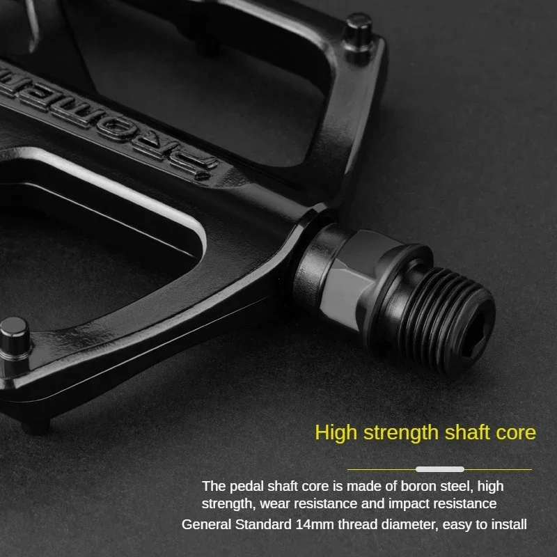 Pedale per bicicletta MTB Cuscinetto DU antiscivolo Pedali ultraleggeri ad alta resistenza Pedali con piattaforma larga Accessori per mountain bike - immagine 4