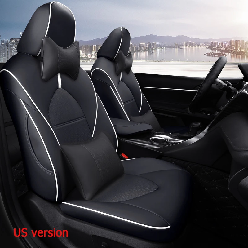 

Роскошный Сменный Чехол для автомобильного сиденья для Toyota Camry 2018-2024 LE SE, подушка для сиденья из искусственной кожи, интерьерные аксессуары на заказ