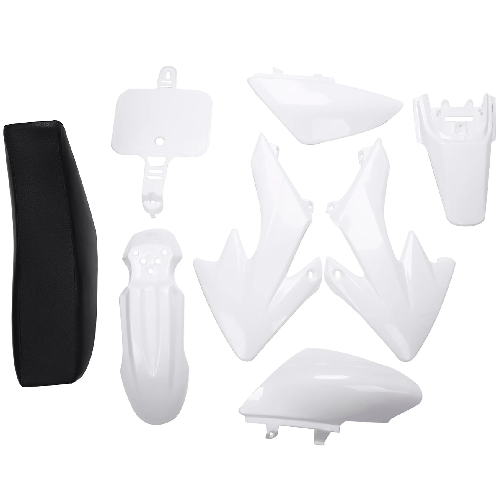 

8Pcs 50Cc 110Cc 125Cc 140Cc Plastic 4-Stroke Crf50 Pit Off-Road Bike Set Mudguard - Motorcycle Motorcycle Diy Kits White