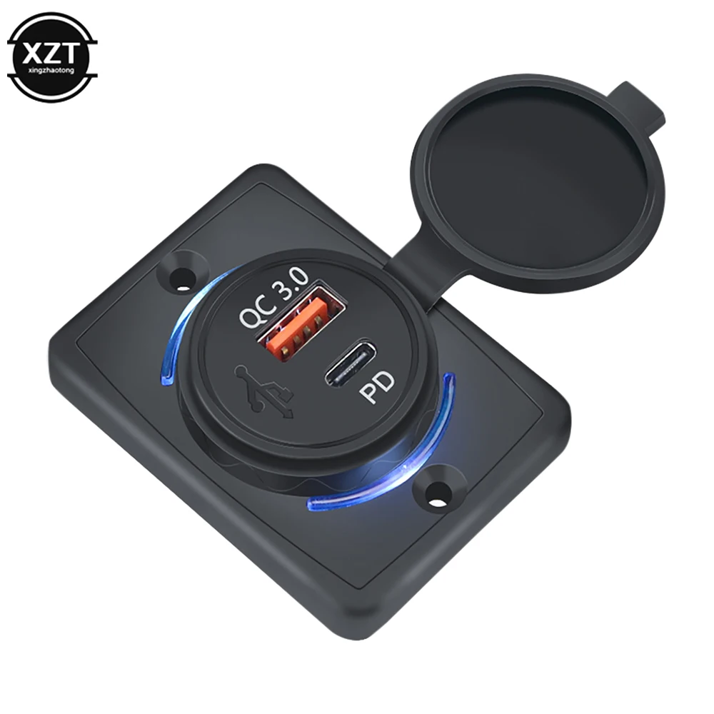 18w Qc 3.0 Usb Charger Pd Socket Waterproof Universal Fast Charging