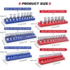 Magnetic Socket Organizers|3Piece Set Socket Holder Kit|1/2,3/8&1/4"Drive|Holds 68 Sockets|Professional Quality Tools Organizer 3