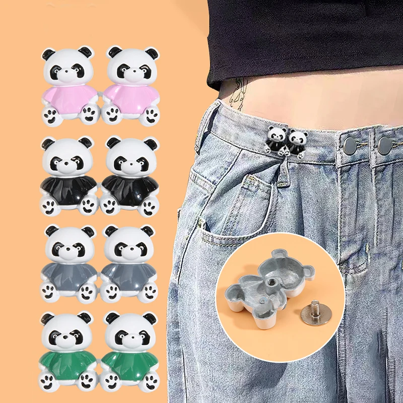 

Panda Waist Button Jeans Waist Waist Artifact Trousers Waist Size Changed To Small Tightening Waist Adjustment Fixed Button
