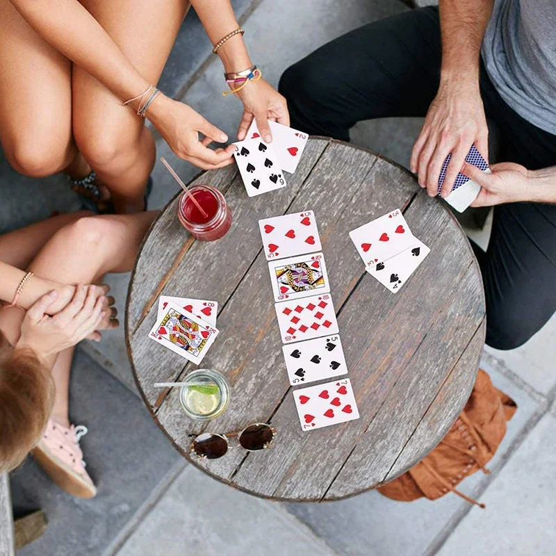 Playing Cards PVC Waterproof Plastic Crystal Game Ware Durable Supplies Creative Gift Practical Joke Party Gift playing cards plastic playing cards