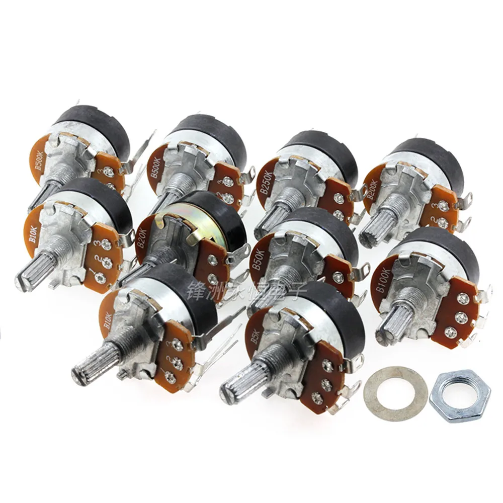 Dimming Speed Potentiometer With Switch WH138-1 B5K B10K B20K B50K B100K B250K B500K 2PCS