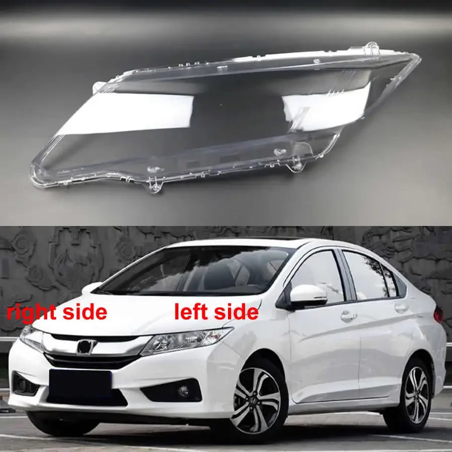 

For Honda City 2015 2016 2017 Car Accessories Transparent Headlight Cover Lampshade Lamp Lens Shell Headlamp Housing Plexiglass