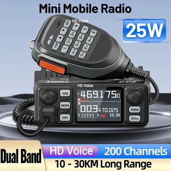 ABBREE AR-8118 25W Dual Band Mini Mobile Radio 200CH