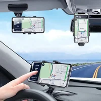 Universal Dashboard Car Phone Holder with Parking Number Plate 360 Degree Rotatable Auto Mobile Phone Clip Bracket for Iphone - Image 2