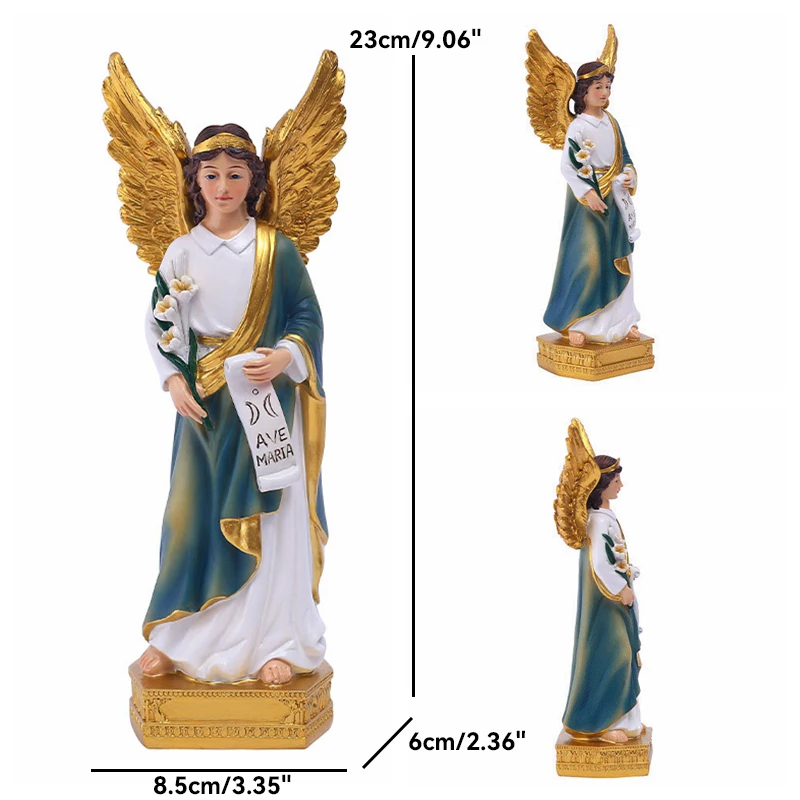 Jolie Figurine blanche d'ange, Statue de la famille, saint jésus,  marie-marie, pour bureau, Sculpture - AliExpress