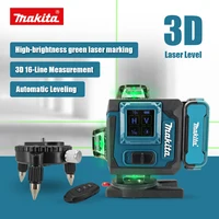 Niveau laser numérique Makita 360 degrés X4 16 lignes, auto-nivelant, outil de mesure de précision pour extérieur, lignes verticales croisées 1