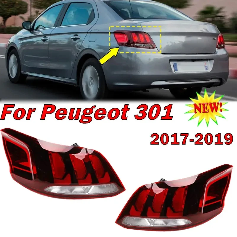 

Задний фонарь для Peugeot 301 2017-2019, задний фонарь для заднего хода, задний фонарь для автомобиля, задний фонарь без лампы