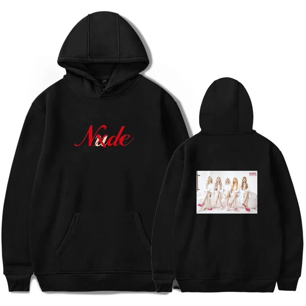 Men and Women GIDLE Hoodie Album I Love Music NXDE Hoodies, Korean Couples Loose Sweater, Casual G-DLE Hooded Fans Pullover,