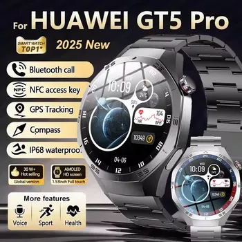 2025 GT5 Pro Smart Watch Men AMOLED GPS Bluetooth Call Waterproof 1