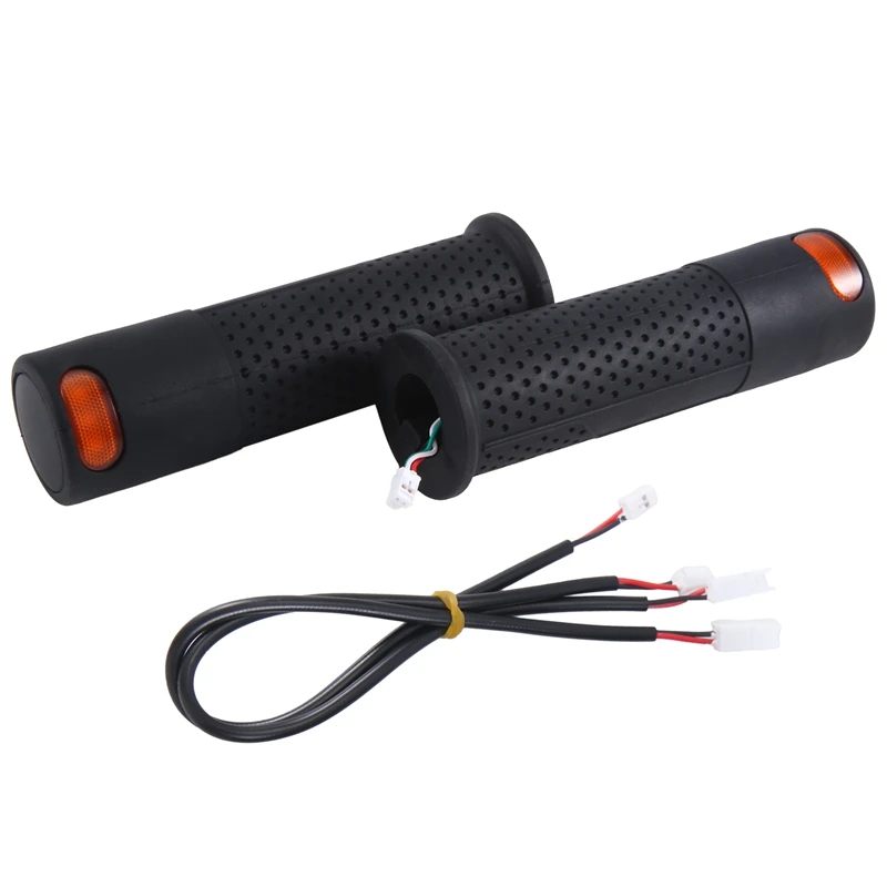 

Ручной сигнал поворота, рукоятка для электрического скутера, рукоятка, лампа, беспроводная лампа с дистанционным управлением, черный силикон + ABS, 2 шт.