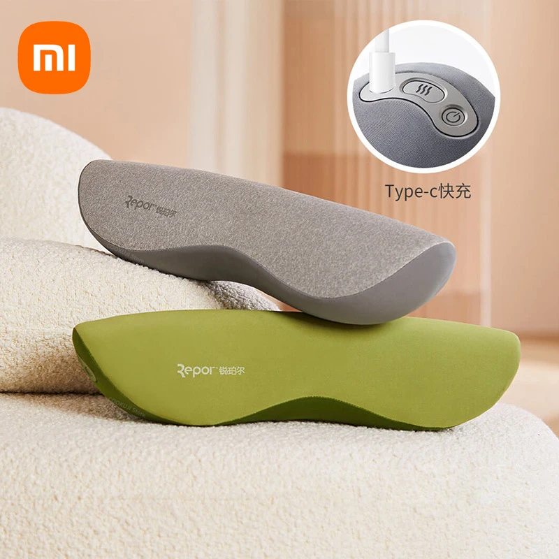 

Xiaomi Youpin Repor New Neck Pillow Traction Stretching Cervical Graphene Hot Compression Roller Chiropractic Pillow Hot