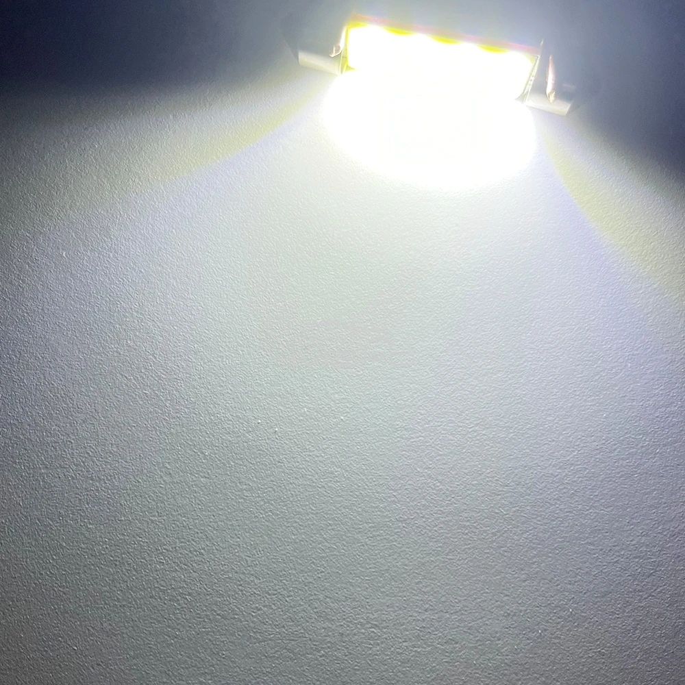 LED Car Bulbs 10Pcs COB 12smd C5W C10w Car LED 12V Door Bulbs Dome Festoon Reading Tail Lamp License Plate Trunk Backuph Interior Lights