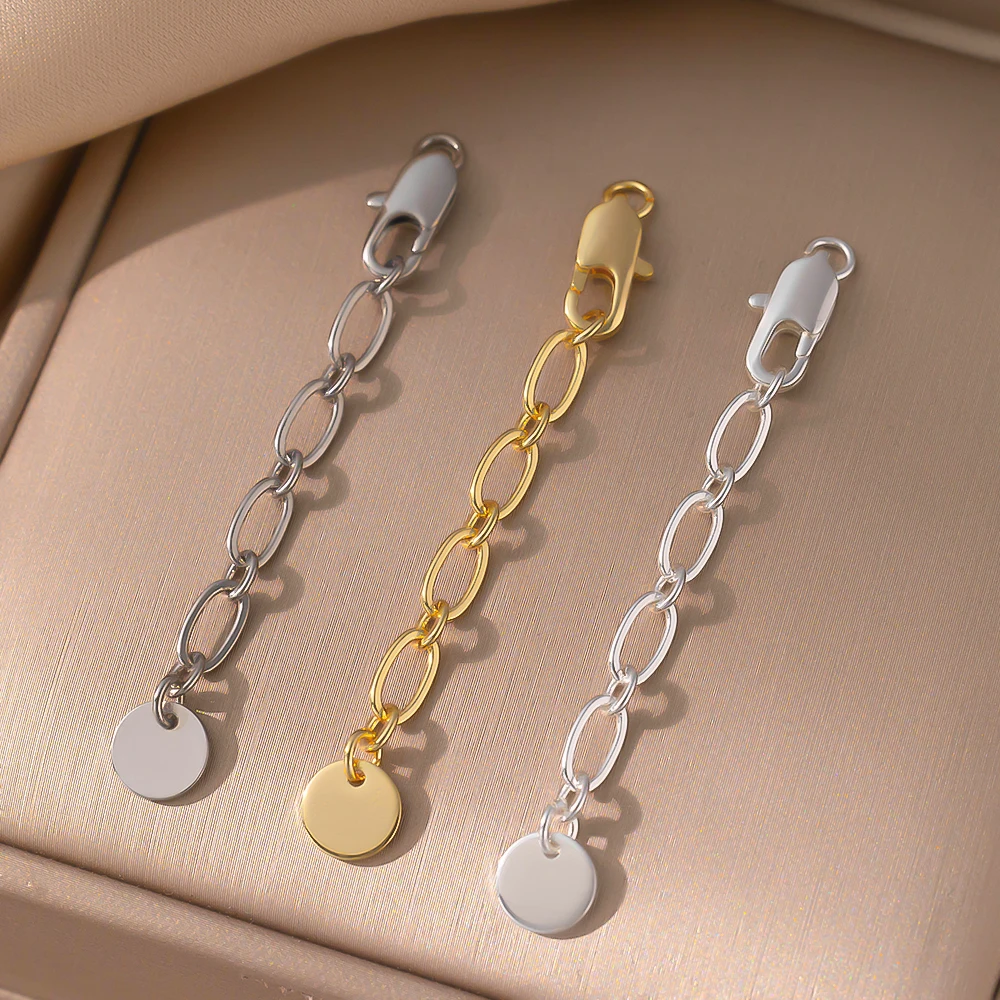 2 teile/los Metall Runde Form Schwanz Verlängerung Kette Für DIY Handgemachte Stecker Armbänder Halsketten Schmuck Machen Liefert Handwerk