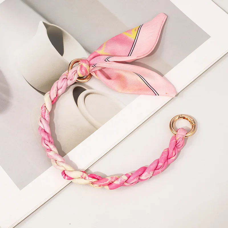 Fashion Bag Chain Accessories - Silk Scarf & Woven Replacement Straps, Adjustable Handbag Hanging Chains