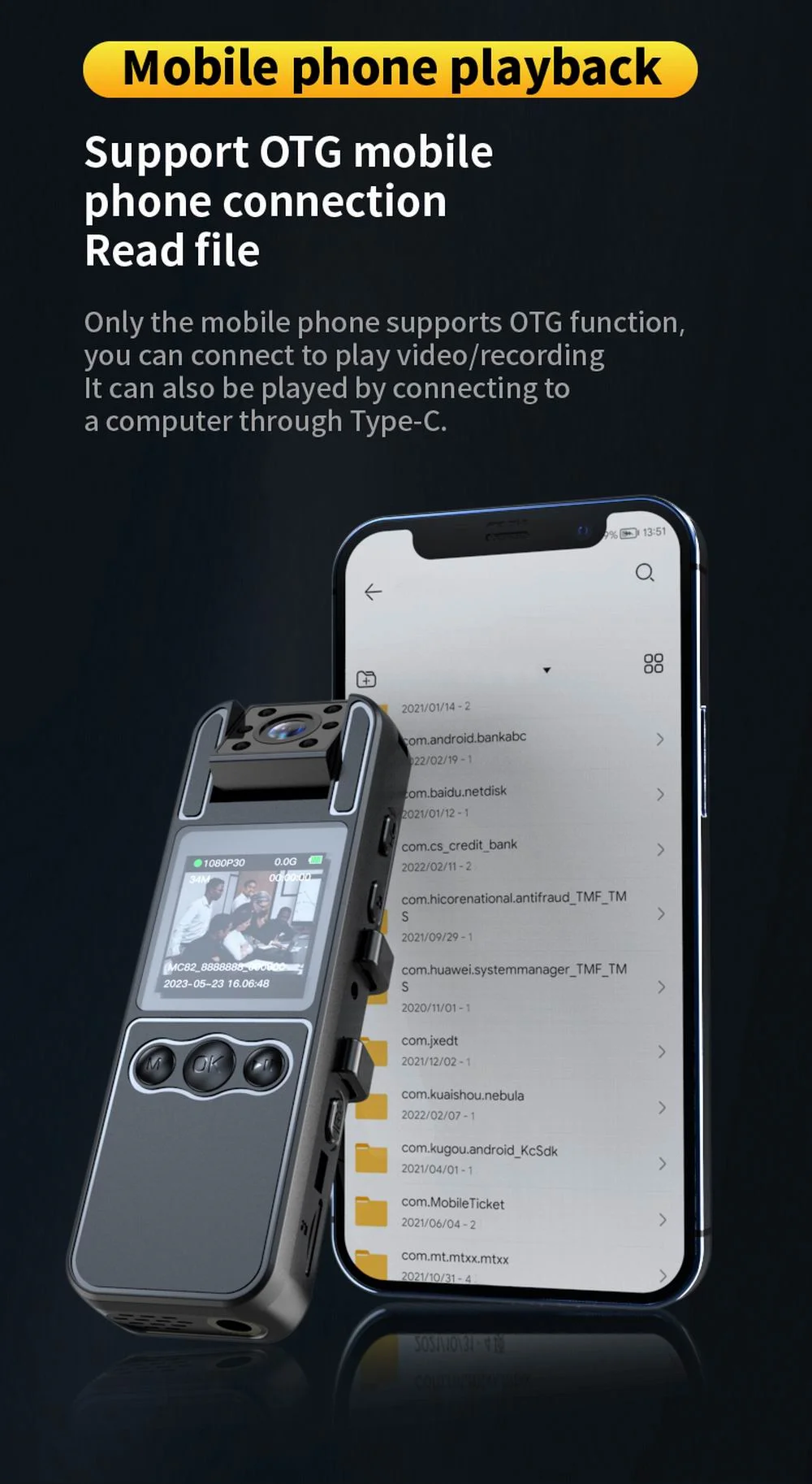 NEW 1080P HD Mini Camera Portable Digital Video Recorder BodyCam 180 Rotating In