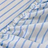 100% Cotton Single Product Bed Hat Yarn-dyed Washed The Fitted Series Striped 360 with Elastic Mattress Cover 200x220  Bedding 5