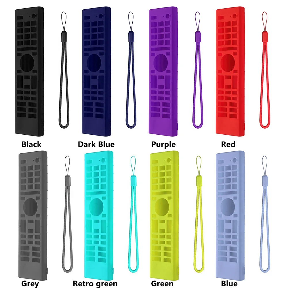 Remote Control Cover Protector Silicone Protective Sleeve with Lanyard Shockproof for Hisense ERF3A80 ERF3B80H ERF3C80H ERFTG80H