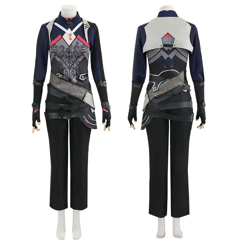NIJISANJI Lauren Iroas VTuber Cosplay Costume with Wig for Adults (Unofficial)