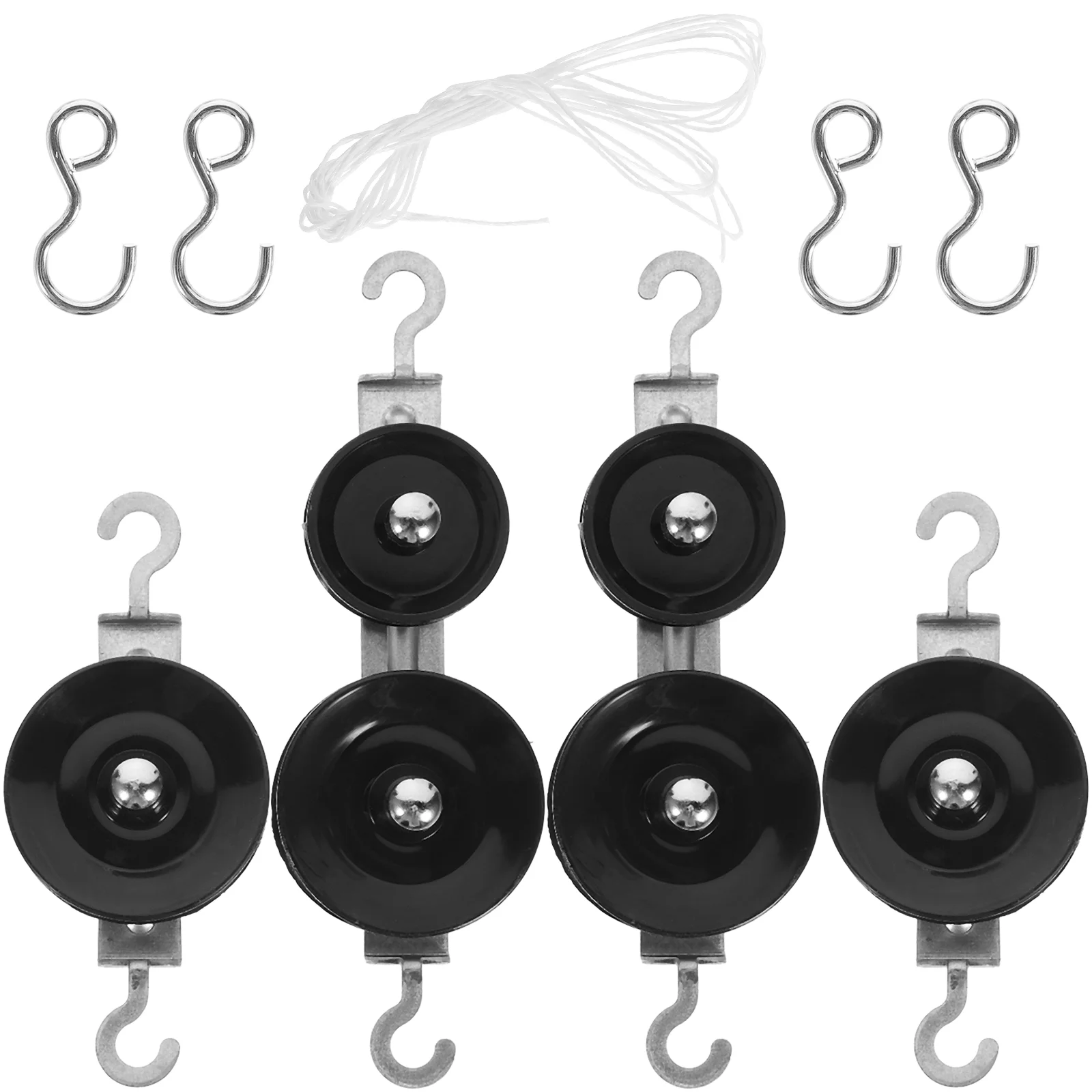 1 Set of Double Pulleys Physics Experiments Equipment Mechanics Teaching Tools for Middle School Students 4