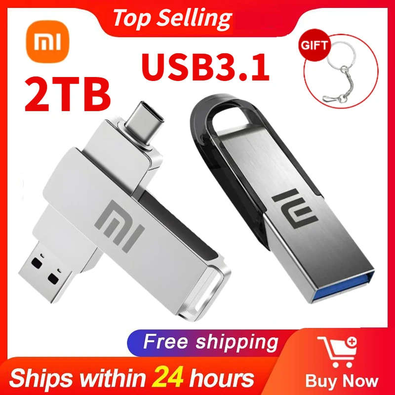 Xiaomi Extreme Dual Otg Usb Flash Drive 2Tb Type-C 256Gb 128Gb Pen Drive Usb Stick Micro Usb Flash Type C Pendrive Memory Stick