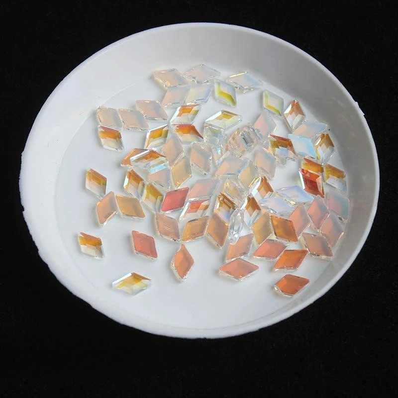 500 stücke Boutique Aurora flachen Boden Nail Art Strass Glas Kristall 3D Nagel dekoration mehrere Formen Großhandel – Detail 2
