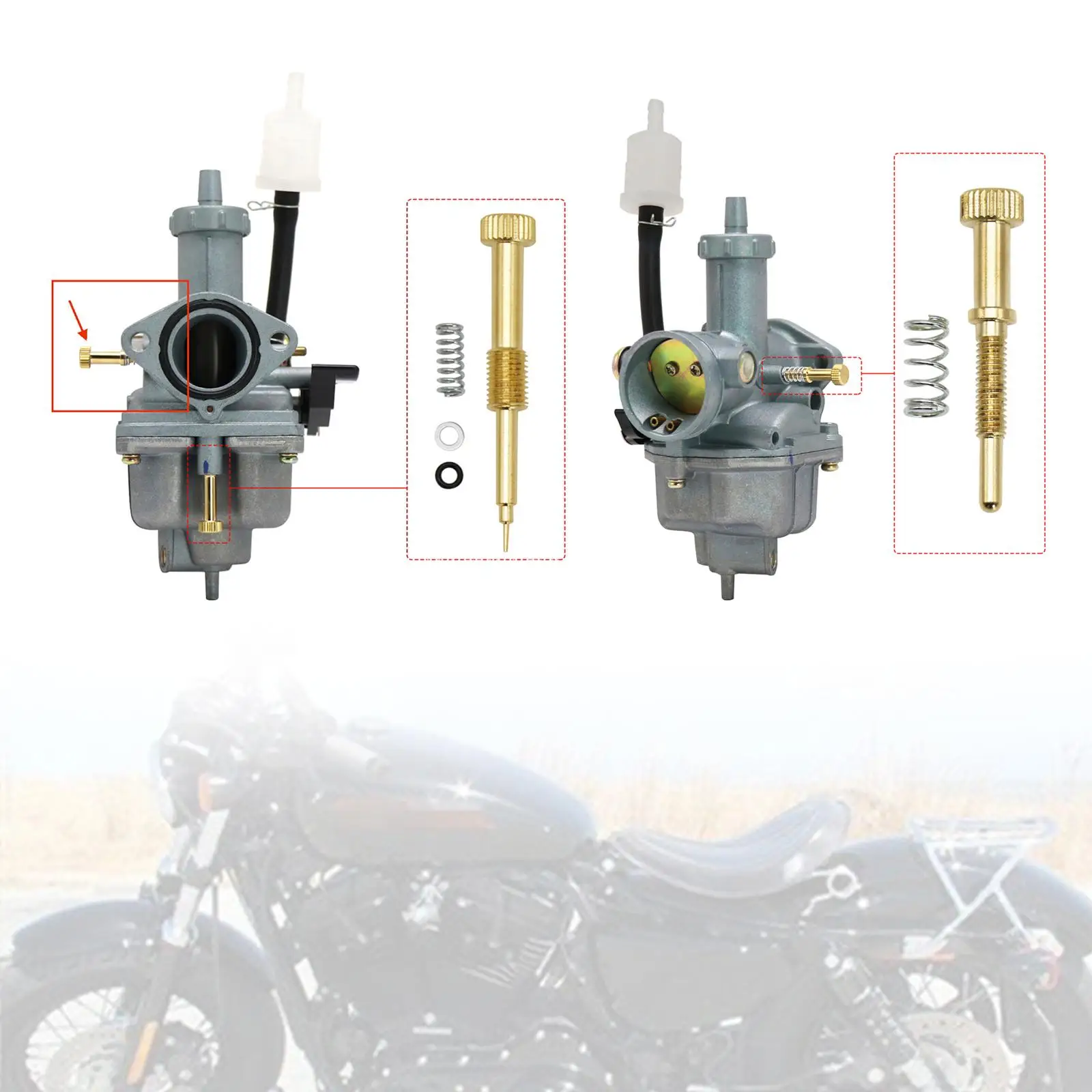 

Смесительный винт Регулятор Холостого Хода винты аксессуары детали прочный регулировочный винт смешанный регулируемый винт для Pz26 Pz27 Pz30