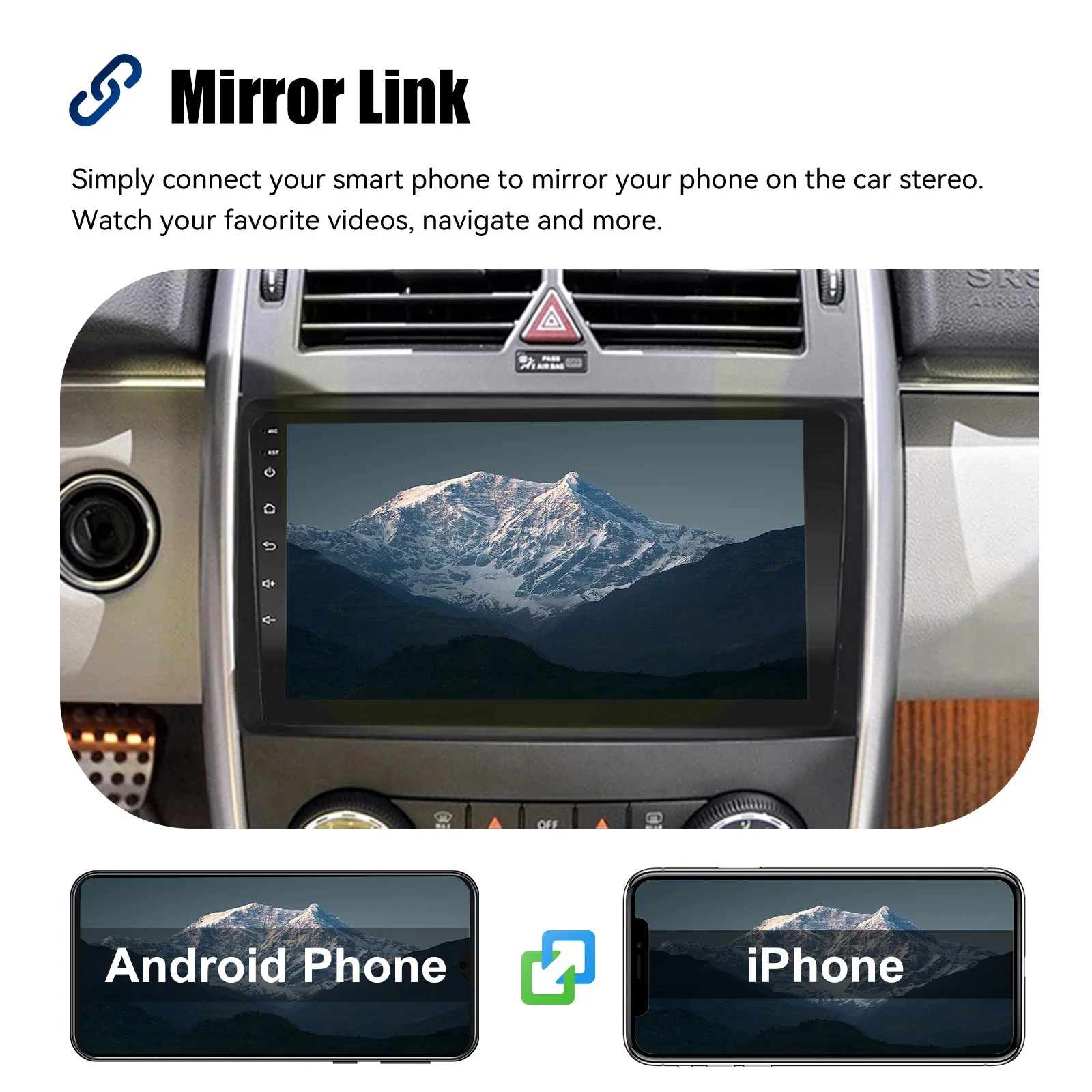 Essgoo 2DIN Android 14 9inch Carplay Car Stereo Multimedia Player Radio GPS Navi For Mercedes Benz A/B Class W169 W245 B200 W906