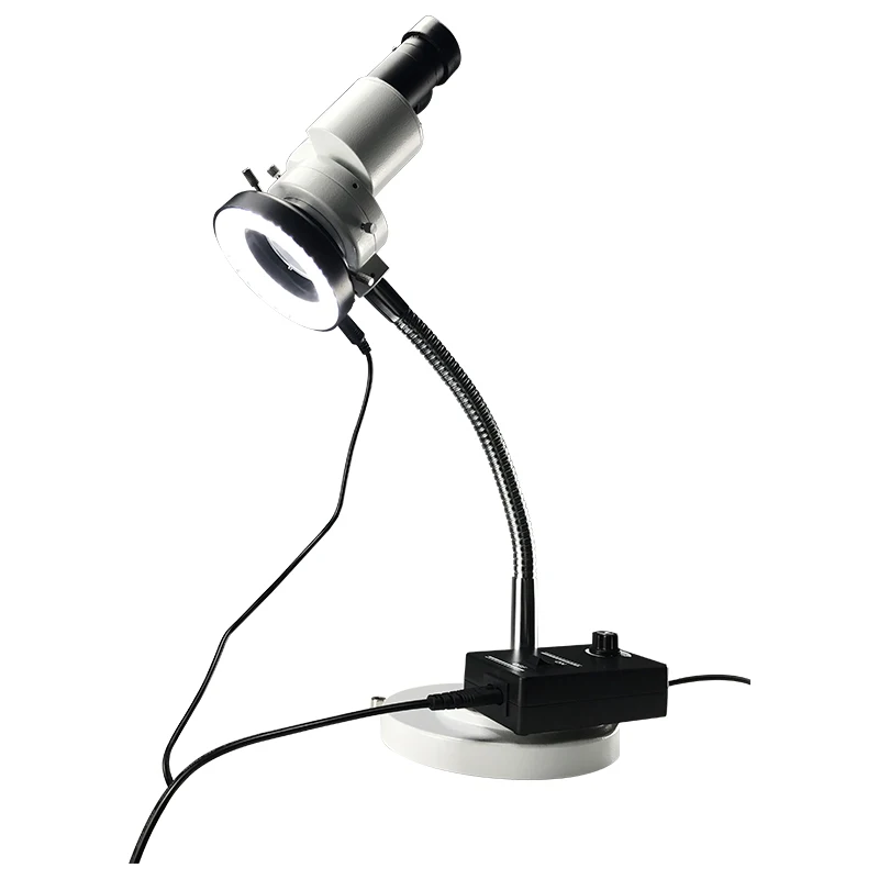 

Dental Adjustable Mechanic Microscope with LED Light Oral Operation Binocular Microscope Dental Surgical Equipment